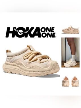 HOKA  Ora Primo  unisex Slip-on Sneaker Womens 10 Mens 9 Vanilla NEW